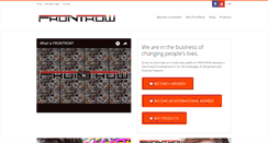 Desktop Screenshot of frontrowph.com